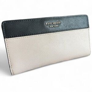 KATE SPADE Cameron Slim Bifold Saffiano Leather Colorblock Wallet